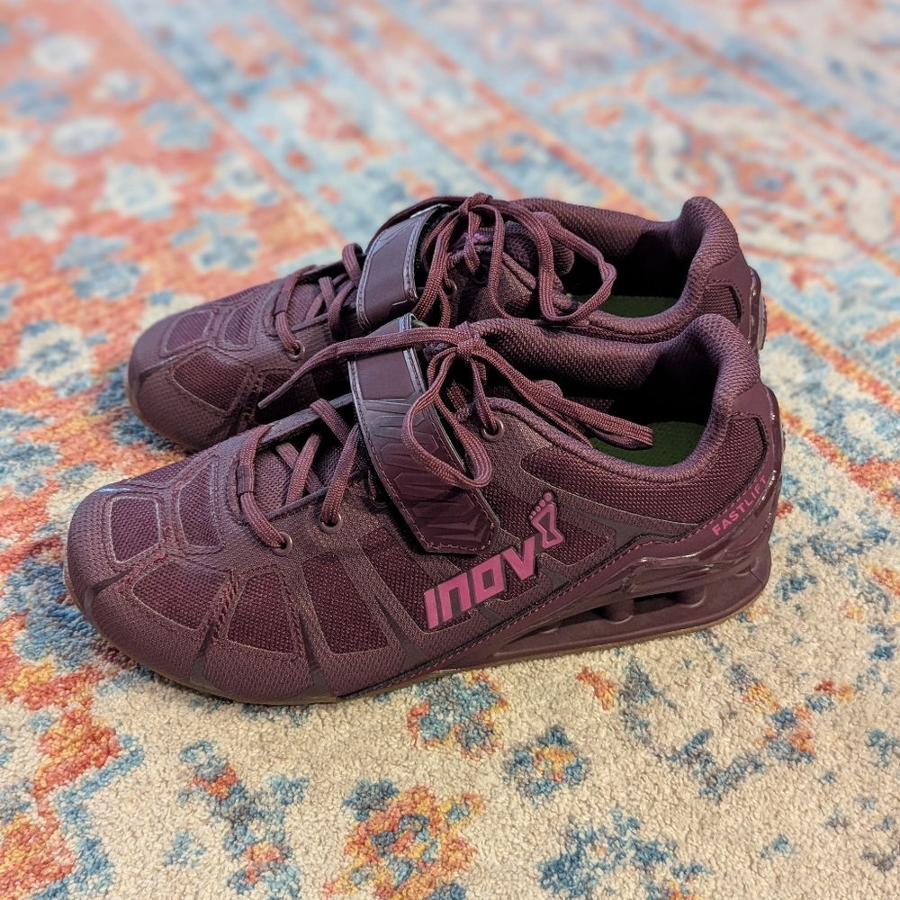 Inov-8 Fastlift 360 Women's 8 Purple Athletic Weightlifting Shoes Sneakers